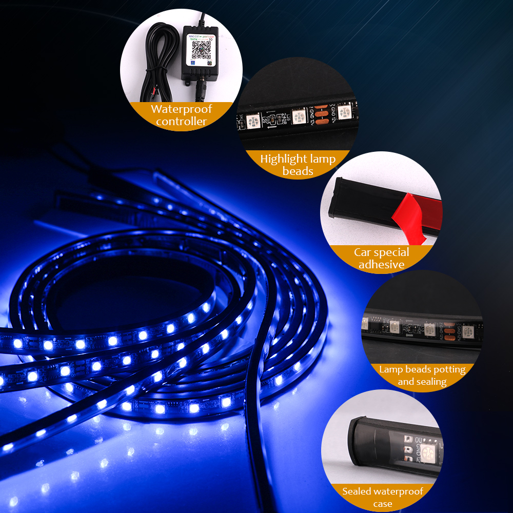 Neon LED RGB Car Underglow Bot - Rgb Underglow Strip review and price