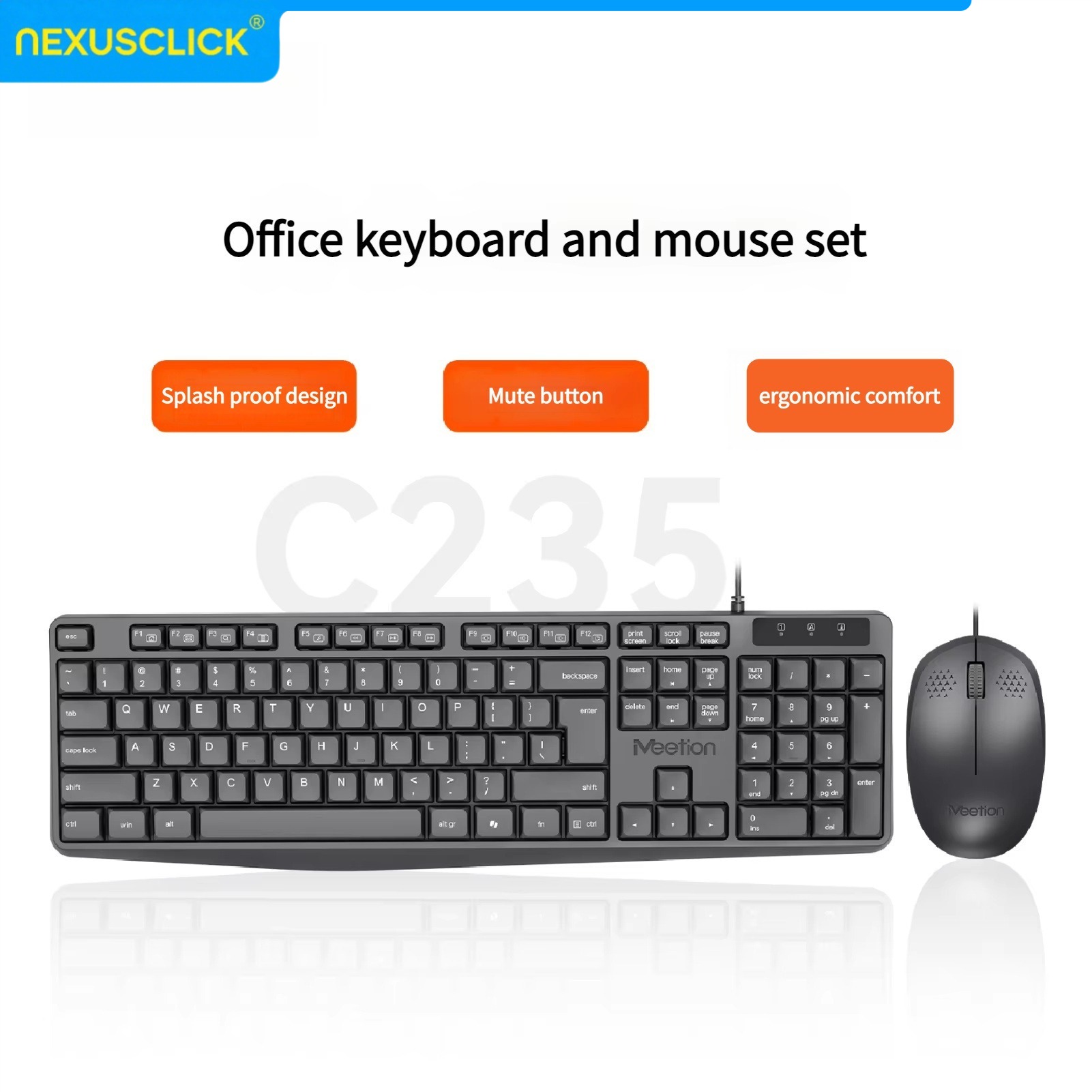 NexusClick Arabic English Wire - Gaming Keyboard That Is Quiet review and price