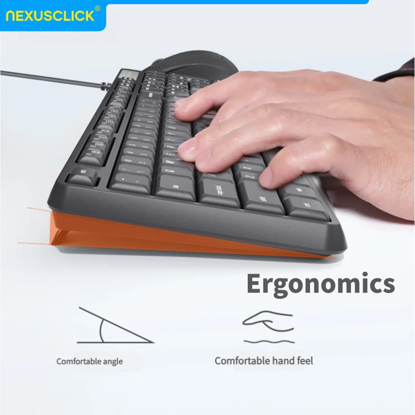 NexusClick Arabic English Wire - Gaming Keyboard That Is Quiet review and price