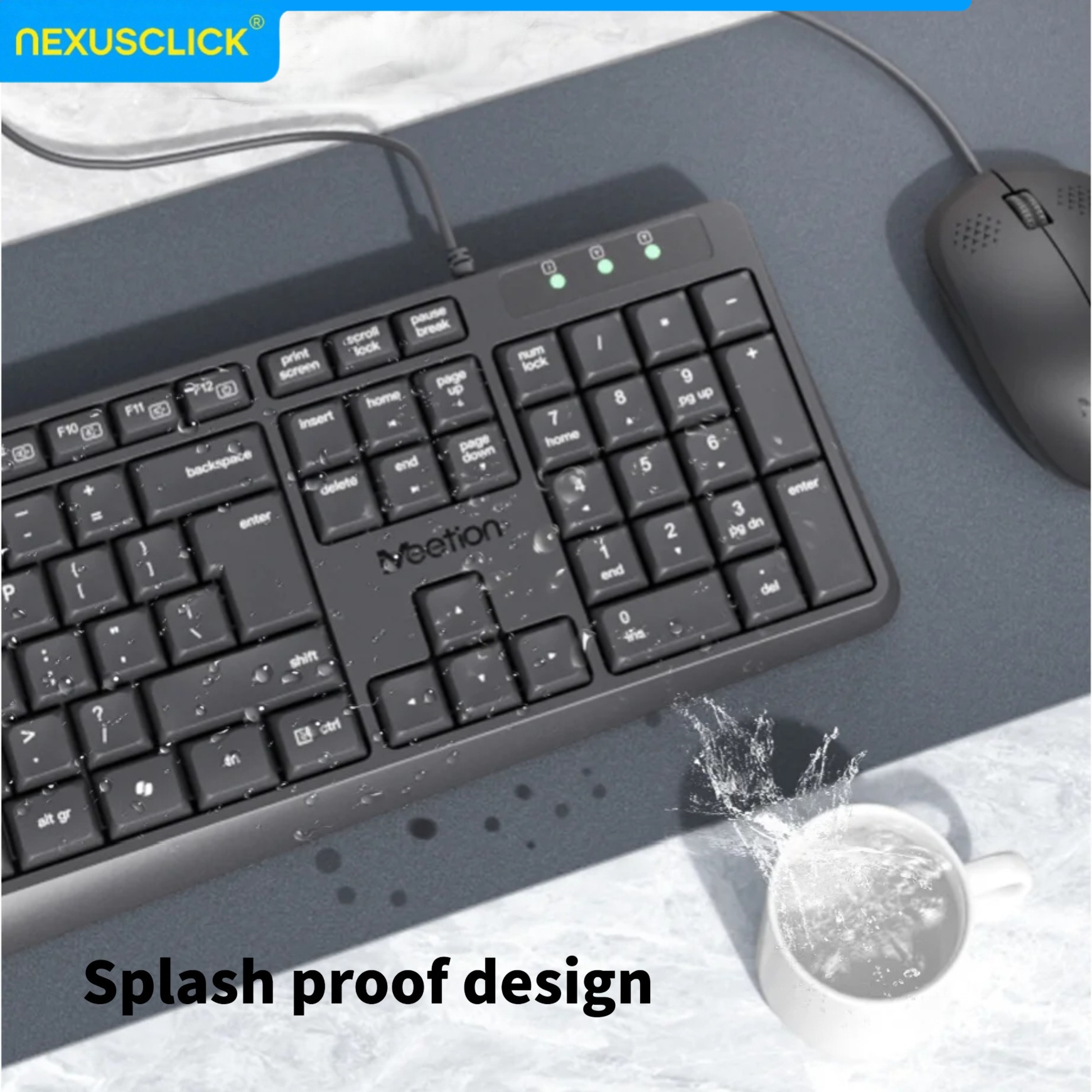 NexusClick Arabic English Wire - Gaming Keyboard That Is Quiet review and price