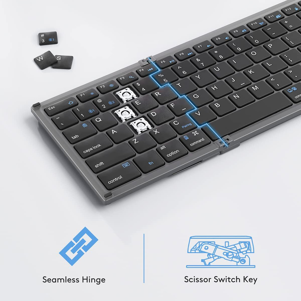 Foldable Bluetooth Keyboard wi - Gaming Keyboard Budget review and price