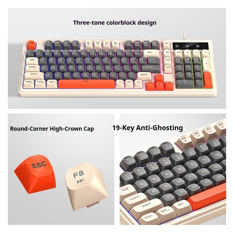 Quiet 98 Keys Gaming Keyboard  - Gaming Keyboard That Is Quiet review and price