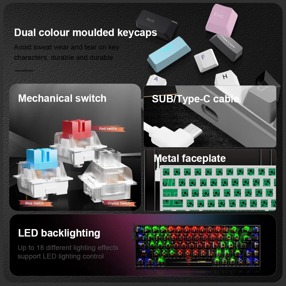 E-YOOSO Z686 USB Mini Slim Mec - Gaming Keyboard E Yooso review and price