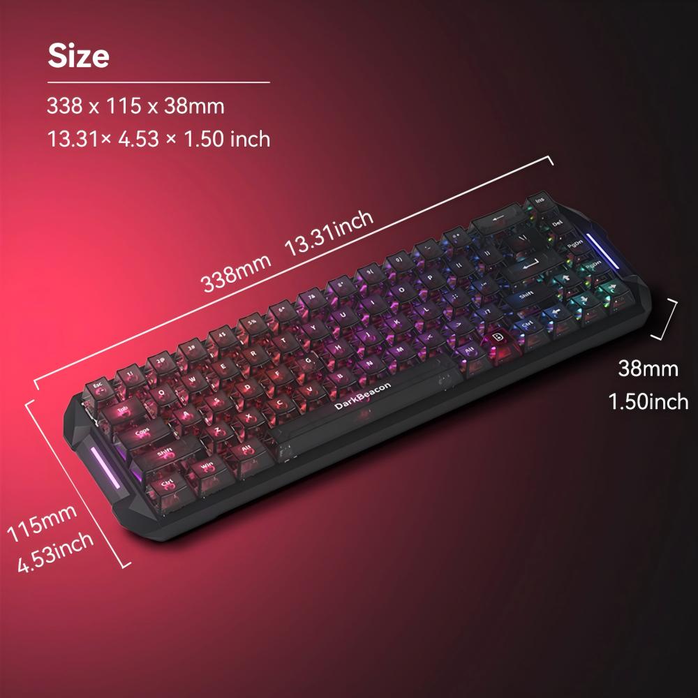 DarkBeacon Blade 68 Wired Sile - Gaming Keyboard That Is Quiet review and price
