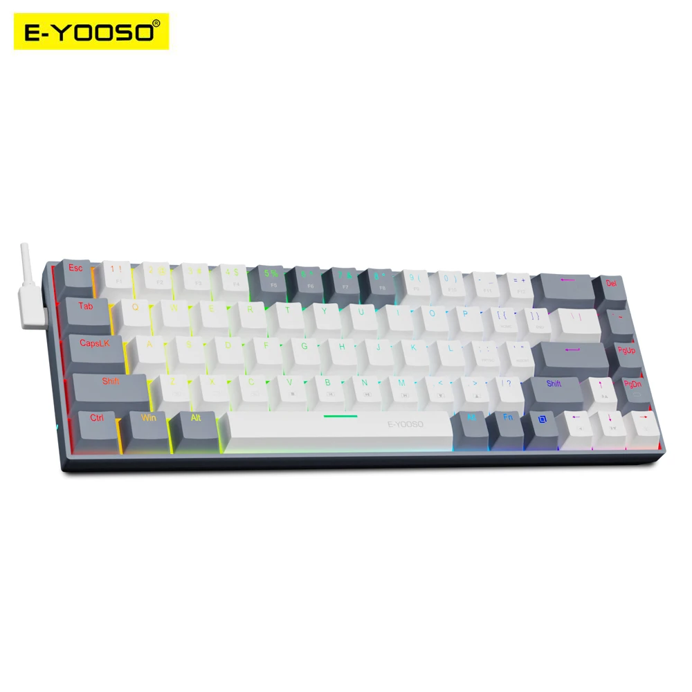 E-YOOSO Z686 RGB USB 60% Mini  - Gaming Keyboard E Yooso review and price