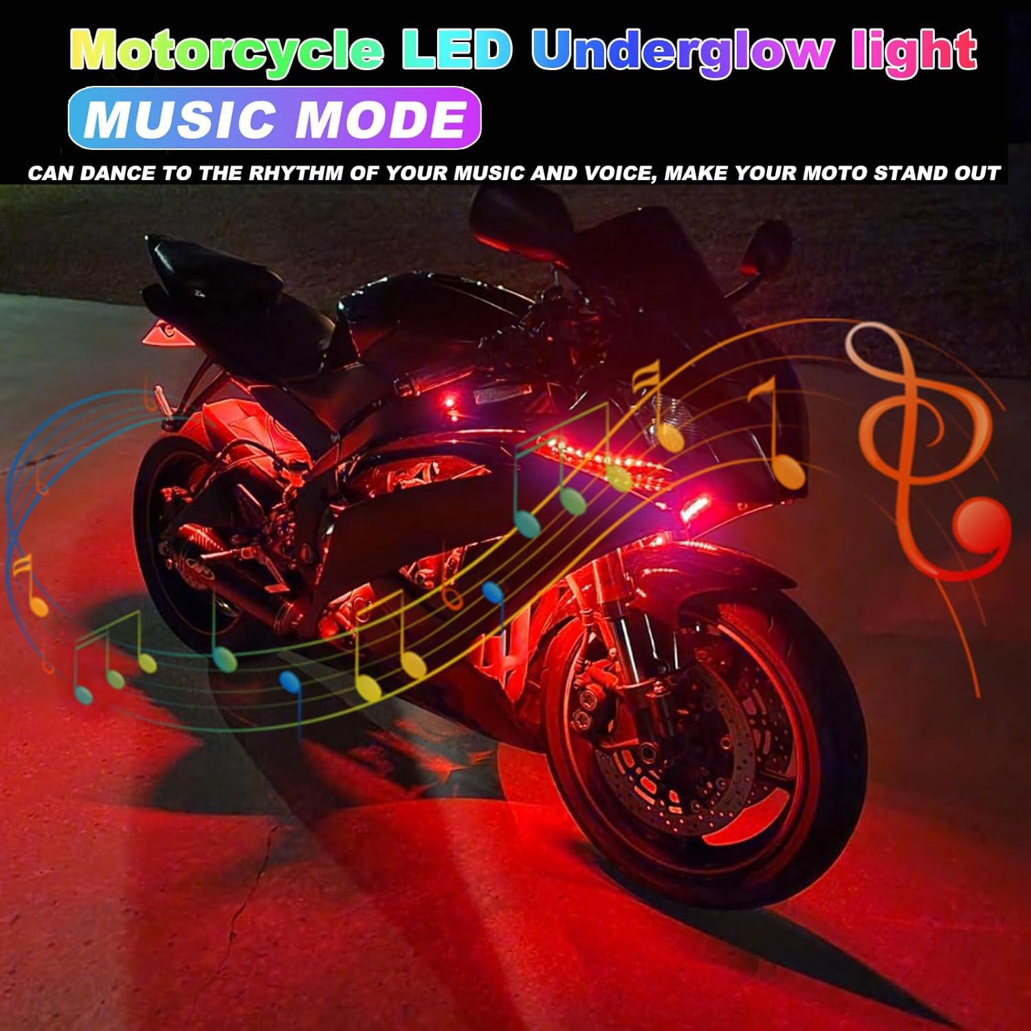 12in1 New Motorcycle Atmospher - Rgb Underglow Strip review and price