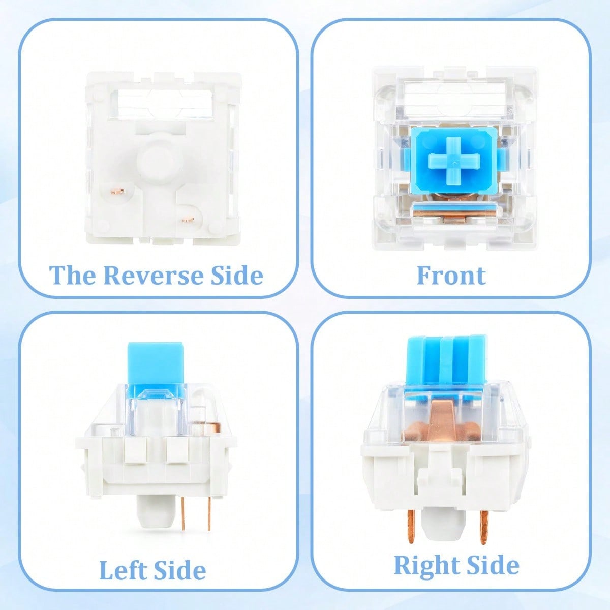 100 Practical Blue Switches, H - Keyboard Gaming Blue Switch review and price