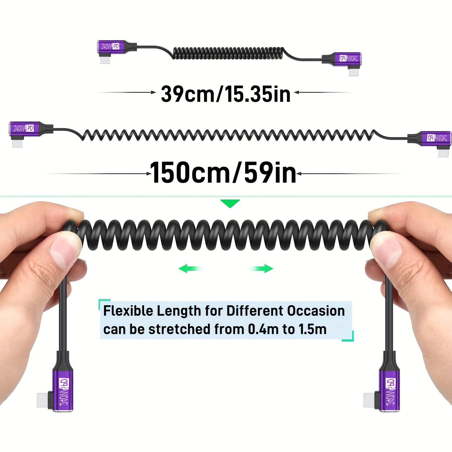 USB-C to USB-C Coiled Cable wi - Coiled Usb Cable review and price