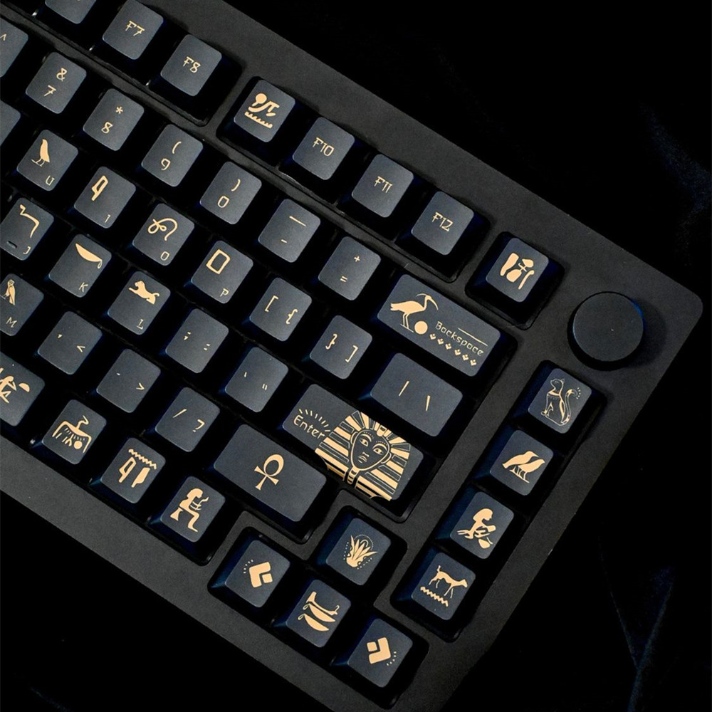 142 Keys Pharaoh Keycap PBT Ma - Keyboard Gaming Black review and price
