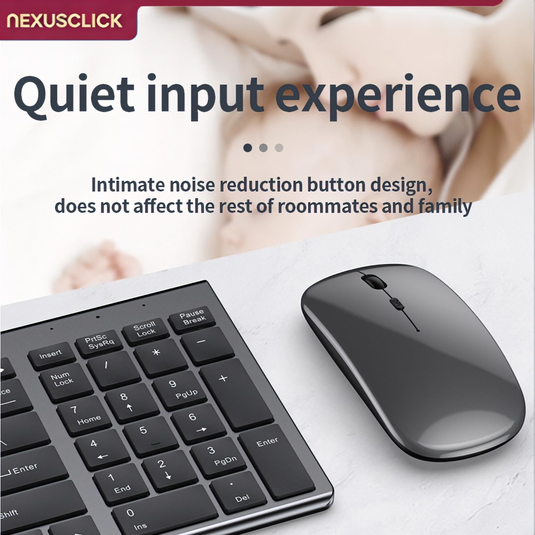 NexusClick Wireless Keyboard M - Gaming Keyboard That Is Quiet review and price