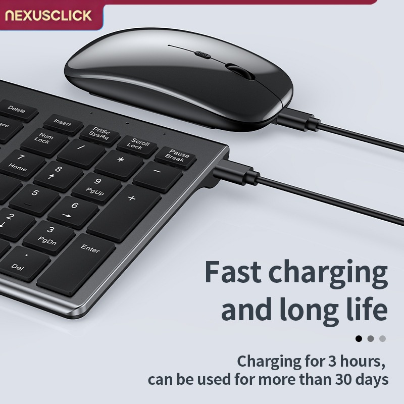 NexusClick Wireless Keyboard M - Gaming Keyboard That Is Quiet review and price