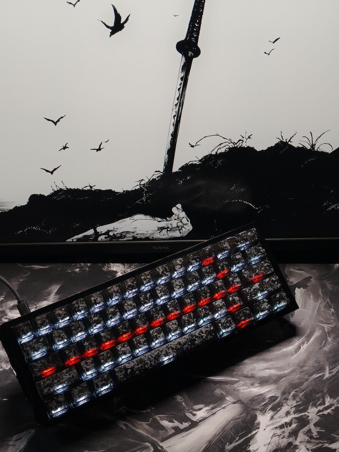 Custom 60% Layout Compact Gami - Gaming Keyboard Bluetooth review and price