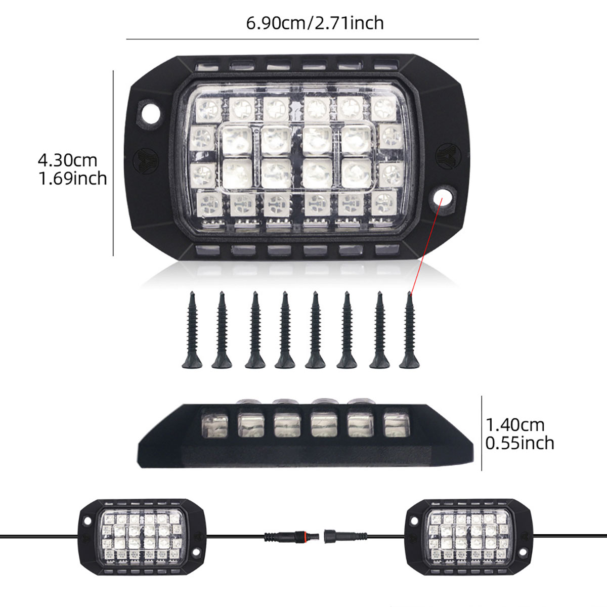 Car RGB LED Chassis Light Stri - Rgb Underglow Strip review and price