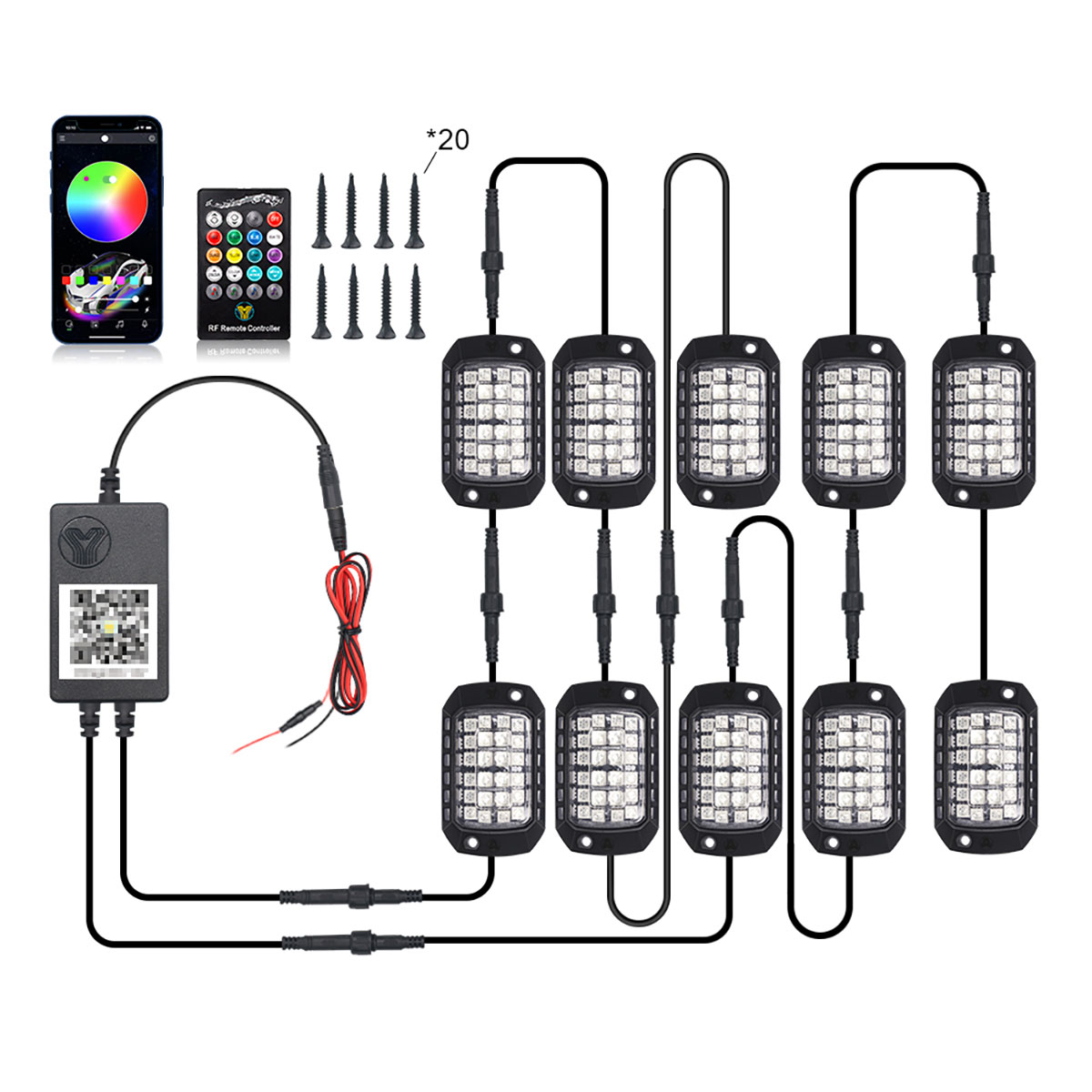 Car RGB LED Chassis Light Stri - Rgb Underglow Strip review and price