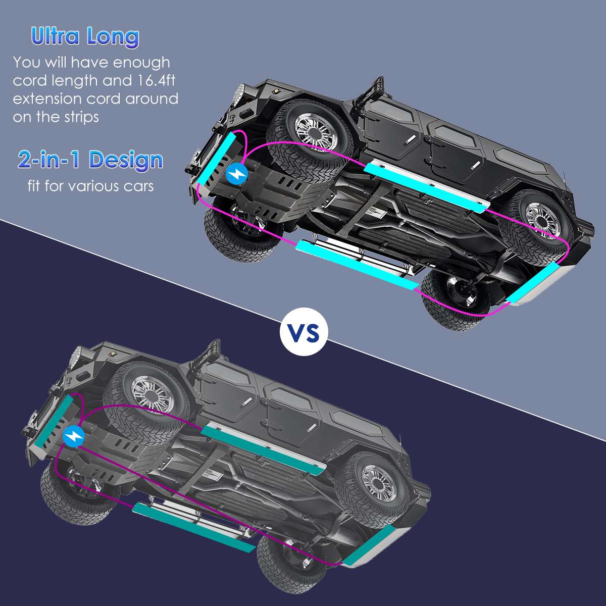 Wireless LED Car Flexible Unde - Rgb Underglow Strip review and price