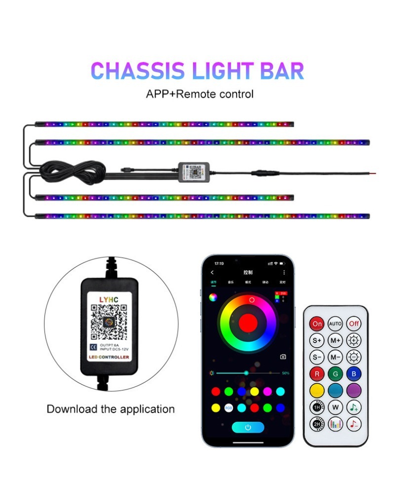 4in1 Car Flexible Underglow St - Rgb Underglow Strip review and price