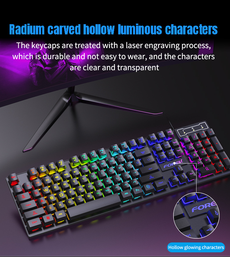 104 Key Backlit Mechanical Key - Keyboard Mouse Bundle Gaming review and price