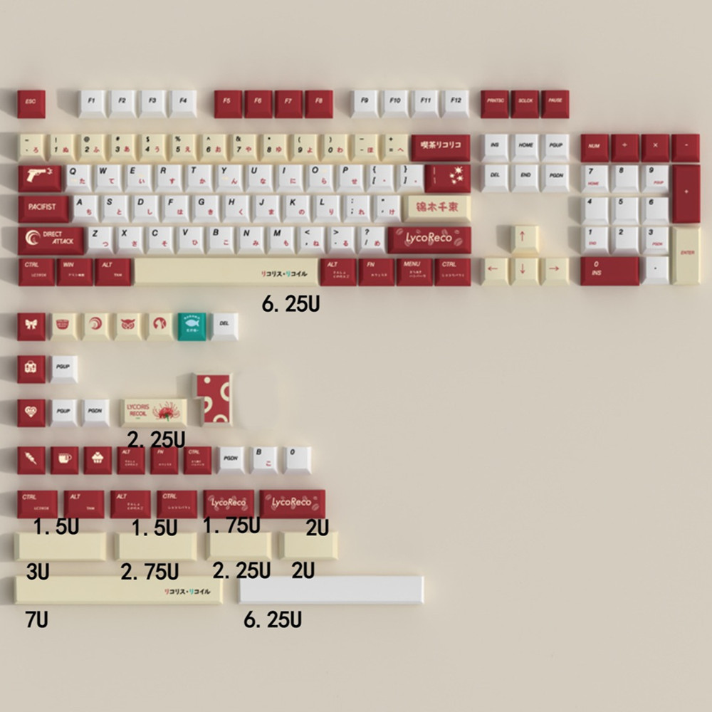 Lycoris Recoil Anime PBT Keyca - Gaming Keyboard Bluetooth review and price