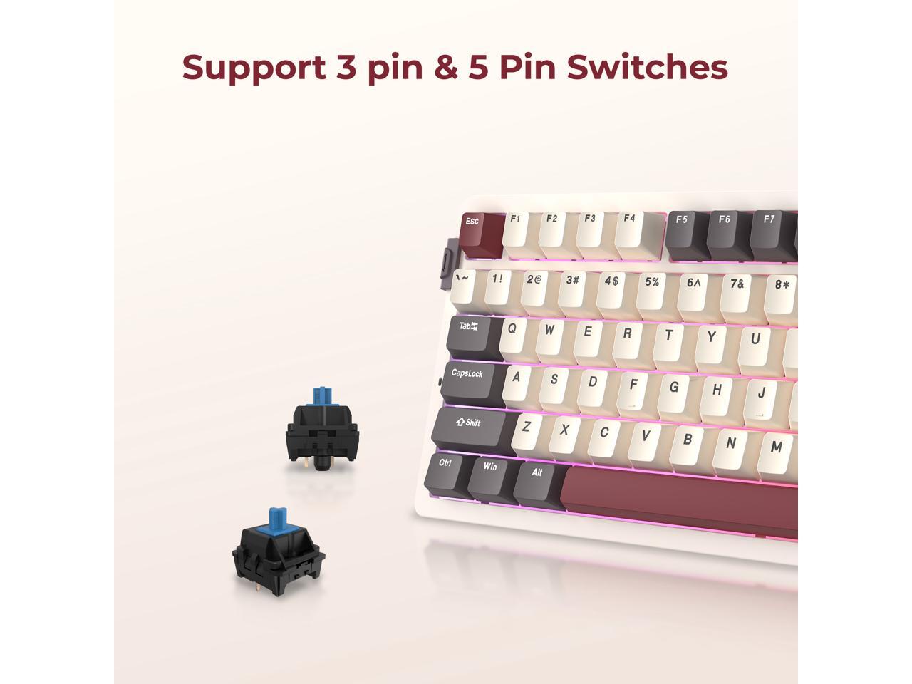 Rosewill Neon S75 Wireless Mec - Keyboard Gaming Blue Switch review and price